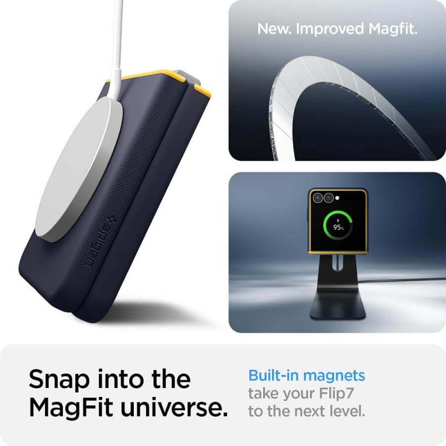 Magsafe Калъф за Samsung Z Flip 7, Spigen Nano Pop Case, Лилав (3)