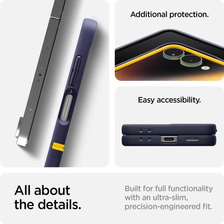 Magsafe Калъф за Samsung Z Flip 7, Spigen Nano Pop Case, Лилав (5)