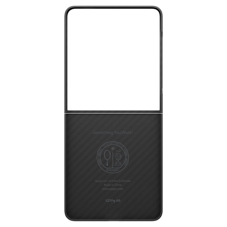 Тънък Карбонов Калъф за Samsung Z Flip 7, Spigen AirSkin Aramid Case, Черен (4)