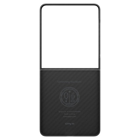 Тънък Карбонов Калъф за Samsung Z Flip 7, Spigen AirSkin Aramid Case, Черен (4)