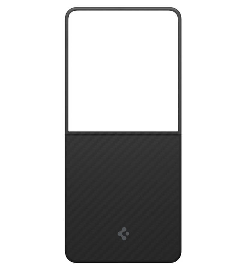 Тънък Карбонов Калъф за Samsung Z Flip 7, Spigen AirSkin Aramid Case, Черен (3)