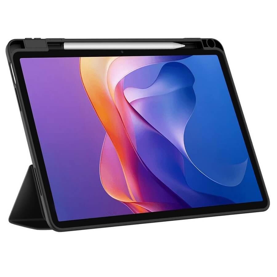 Защитен Калъф за Xiaomi Redmi Pad 2 11" 2025, Tech-Protect Trifold Slim Pen Case, Черен (4)
