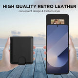 Кожен Калъф за Samsung Z Flip 7, Tech-Protect Wallet Book Case, Черен (2)