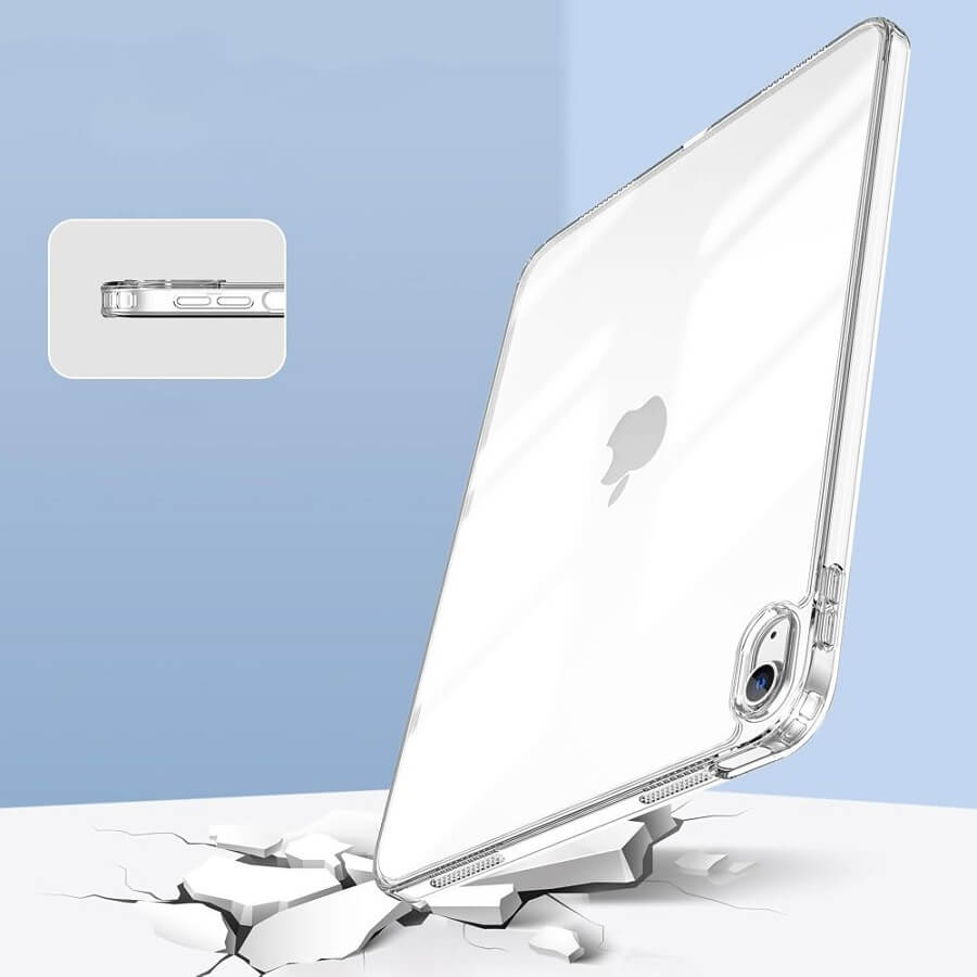 Калъф за iPad 11th 2025 A16/ 10th 2022, Tech-Protect FlexAir Hybrid Clear Case, Прозрачен (5)