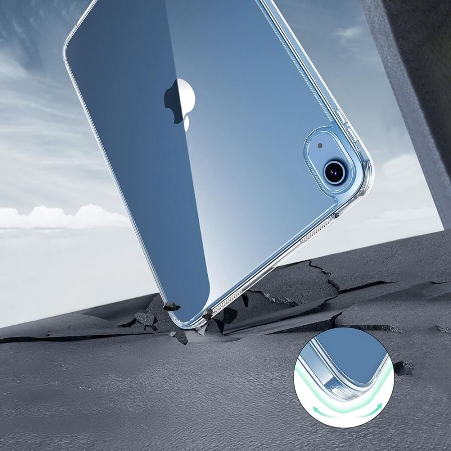 Калъф за iPad 11th 2025 A16/ 10th 2022, Tech-Protect FlexAir Hybrid Clear Case, Прозрачен (4)