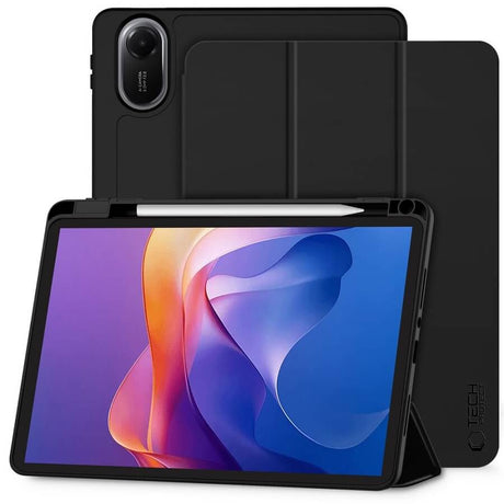 Защитен Калъф за Xiaomi Redmi Pad 2 11" 2025, Tech-Protect Trifold Slim Pen Case, Черен