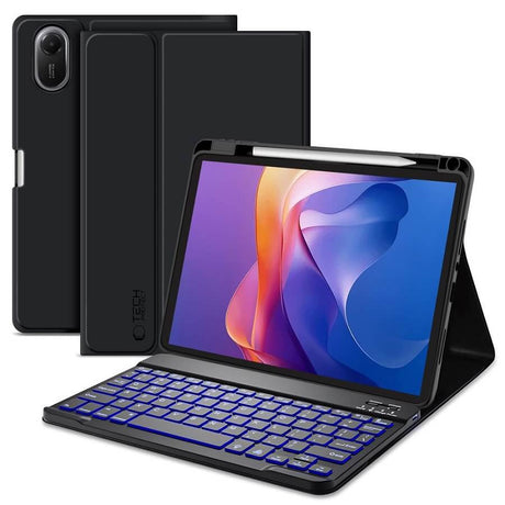 Калъф с Клавиатура за Xiaomi Redmi Pad 2 11" 2025, Tech-Protect SC Pen Keyboard Case, Черен