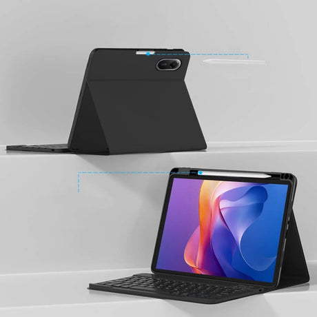 Калъф с Клавиатура за Xiaomi Redmi Pad 2 11" 2025, Tech-Protect SC Pen Keyboard Case, Черен (4)