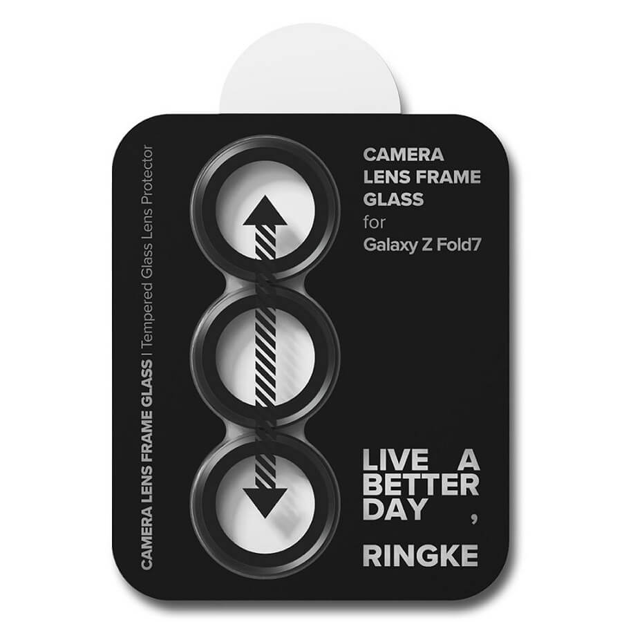 Протектор за Камерата на Samsung Z Fold 7, Ringke Cam Lens Frame Glass 2бр., Черен (4)