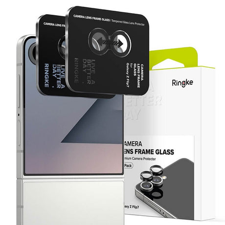 Протектор за Камерата на Samsung Z Flip 7, Ringke Cam Lens Glass 2бр., Черен (2)