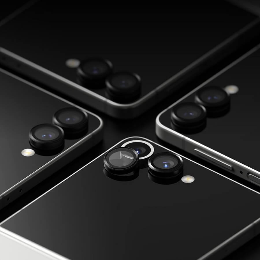Протектор за Камерата на Samsung Z Flip 7, Ringke Cam Lens Glass 2бр., Черен (6)