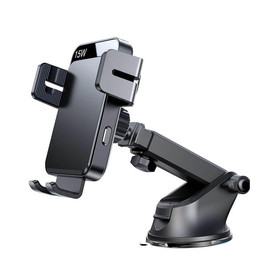 Стойка за Кола с Безжично Зареждане, Joyroom Vent Holder 15w, Черен (6)