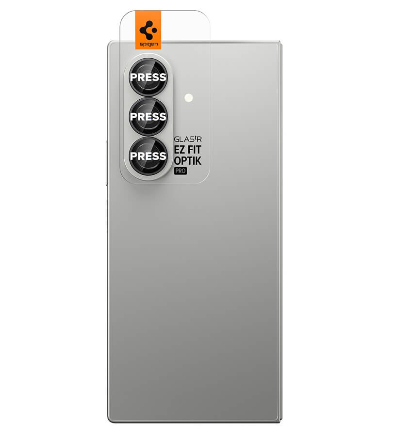 Протектор за Камерата на Samsung Z Fold 7, Spigen EZ Fit Optik Pro Glass tR 2бр., Черен (2)