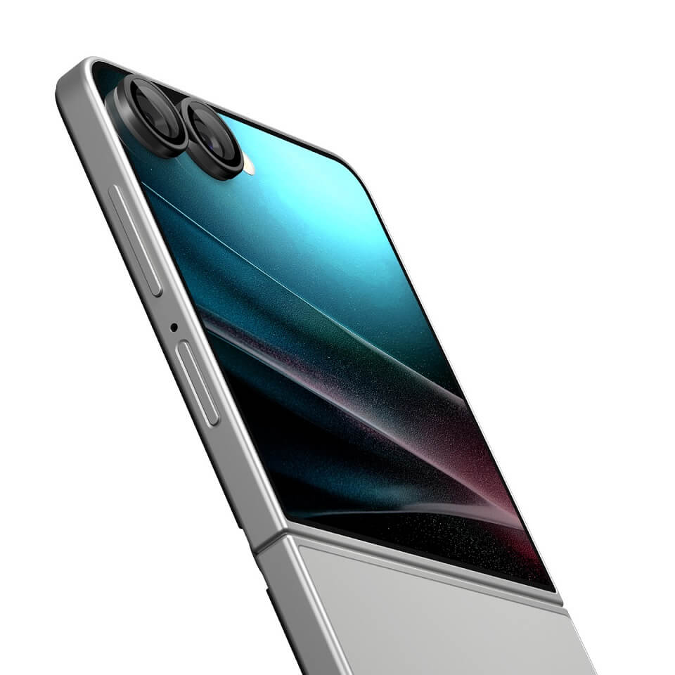 Протектор за Камерата на Samsung Z Flip 7, Spigen EZ Fit Optik Pro Glass tR 2бр., Черен (3)