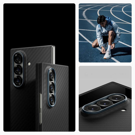 Карбонов Калъф за Samsung Z Fold 7, Spigen AirSkin Aramid Case, Черен (9)