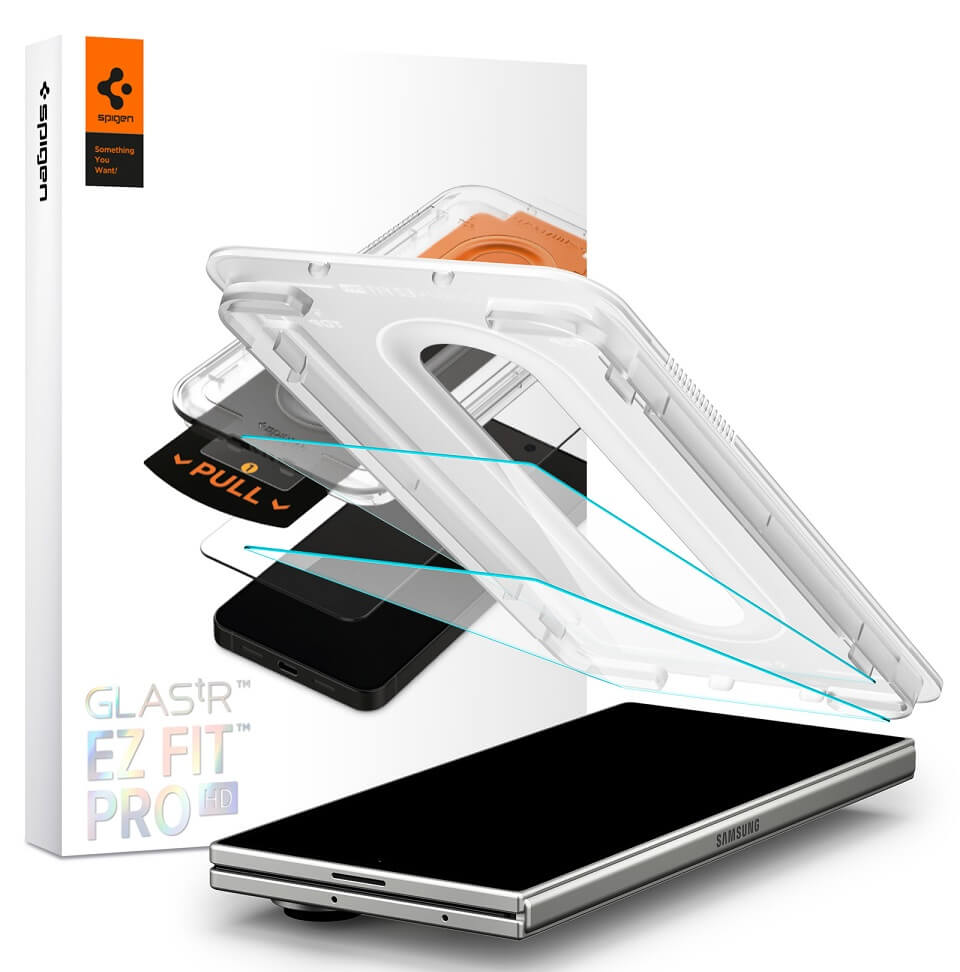 Протектор за Samsung Z Fold 7, Spigen EZ Fit Pro HD Glass tR 2бр., Прозрачен