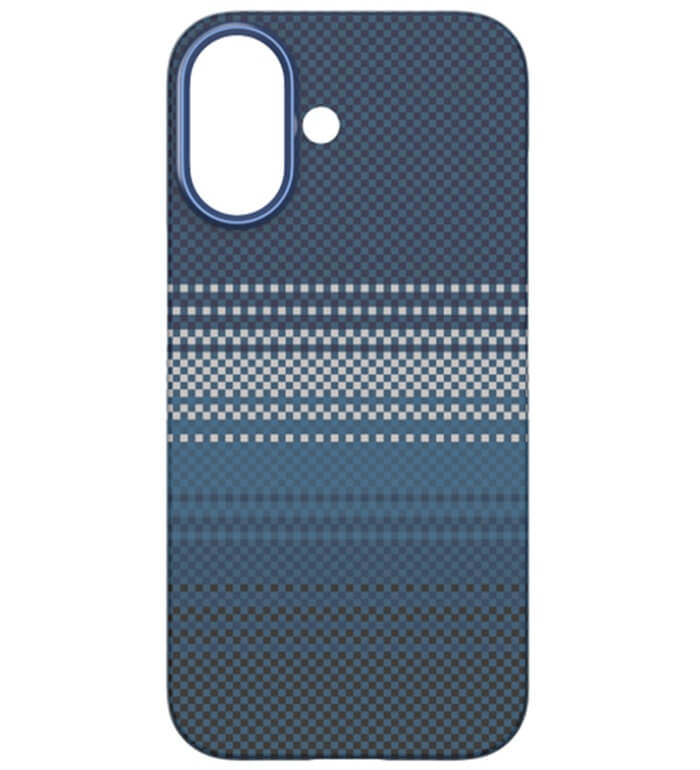 Magsafe Калъф за iPhone 17, Pitaka Edge Moonrise Case, Син (3)