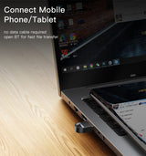 Блутут Адаптер, Bluetooth Transmitter Dongle 5.1, Черен (3)