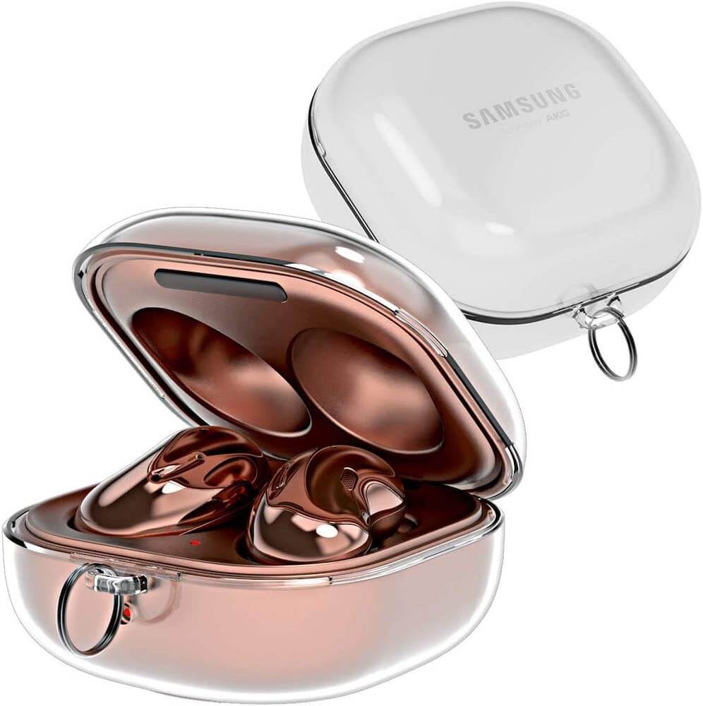 Оригинален Калъф за Samsung Galaxy Buds 2/ Pro/ Live/ FE, Nukin Hard Case, Прозрачен (2)