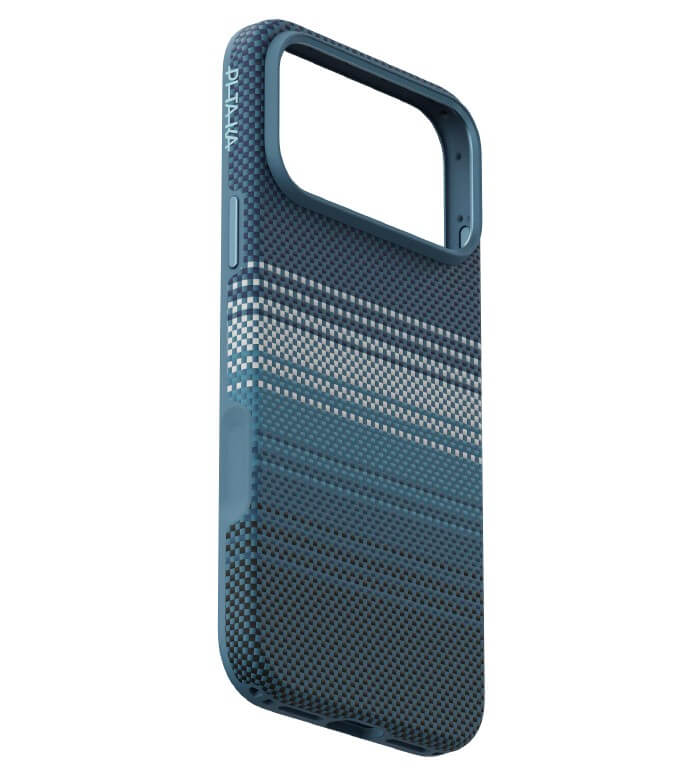 Magsafe Калъф за iPhone 17 Pro, Pitaka Aramid UltraGuard Moonrise Case, Син (5)