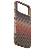 Magsafe Калъф за iPhone 17 Pro Max, Pitaka Aramid UltraGuard Sunset Case, Кафяв (8)