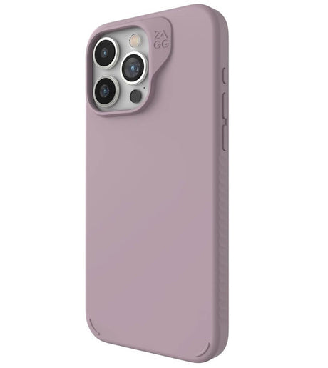 Magsafe Калъф за iPhone 15 Pro Max, ZAGG Manhatan Snap Ultra Slim Case, Сиво/Лилав (3)