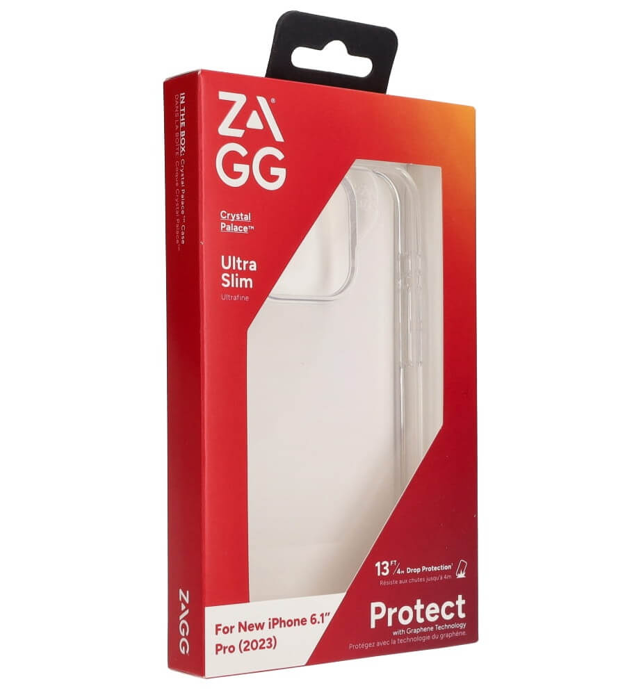 Калъф за iPhone 15 Pro, ZAGG Crystal Palace Ultra Slim Case, Прозрачен (6)