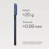 Magsafe Калъф за iPhone 17 Pro, Pitaka Edge Over the Horizon Case, Син (5)