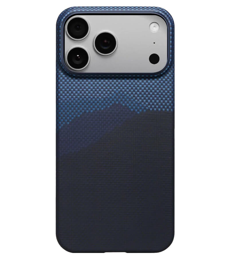 Magsafe Калъф за iPhone 17 Pro, Pitaka Edge Over the Horizon Case, Син