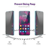 Затъмняващ Протектор за Huawei Pura 80, Privacy Anti-Spy Glass, Черен (2)