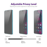 Затъмняващ Протектор за Huawei Pura 80, Privacy Anti-Spy Glass, Черен (3)