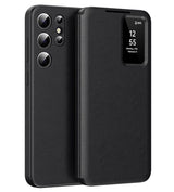 Активен Калъф за Samsung S23 Ultra, Smart Wallet Book Case, Черен