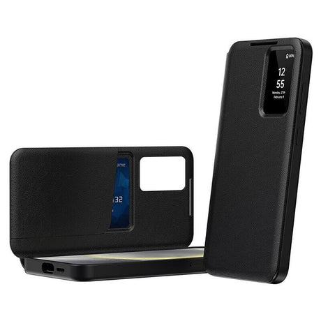 Активен Калъф за Samsung S23 Ultra, Smart Wallet Book Case, Черен (2)