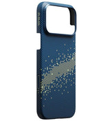 Magsafe Калъф за iPhone 17 Pro Max, Pitaka Edge Milky Way Galaxy Case, Син (5)