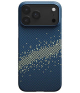 Magsafe Калъф за iPhone 17 Pro Max, Pitaka Edge Milky Way Galaxy Case, Син (2)