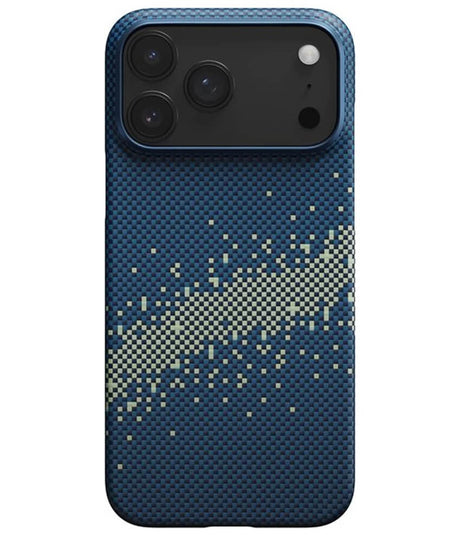 Magsafe Калъф за iPhone 17 Pro Max, Pitaka Edge Milky Way Galaxy Case, Син (2)