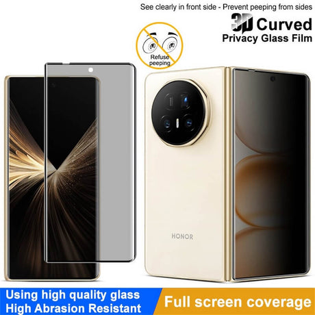 Затъмняващ Протектор за Honor Magic V5, Imak Privacy Anti-Spy Glass, Черен (3)