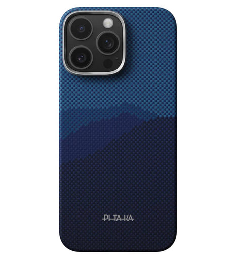 Magsafe Калъф за iPhone 16 Pro Max, Pitaka Edge Over the Horizon Case, Син (3)