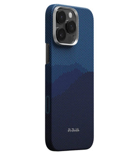 Magsafe Калъф за iPhone 16 Pro, Pitaka Edge Over the Horizon Case, Син
