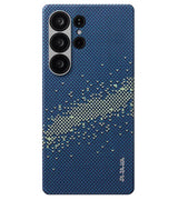 Magsafe Калъф за Samsung S25 Ultra, Pitaka Edge StarPeak Milky Way Galaxy Case, Син