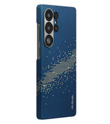 Magsafe Калъф за Samsung S25 Ultra, Pitaka Edge StarPeak Milky Way Galaxy Case, Син (2)