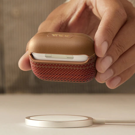Magsafe Калъф за Apple AirPods Pro 3, Pitaka Aramid Fiber Magnetic Sunset Case, Кафяв (6)