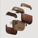 Magsafe Калъф за Apple AirPods Pro 3, Pitaka Aramid Fiber Magnetic Sunset Case, Кафяв (5)