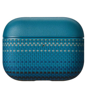 Magsafe Калъф за Apple AirPods Pro 3, Pitaka Aramid Fiber Magnetic Moonrise Case, Син