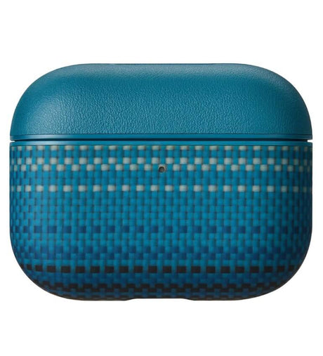 Magsafe Калъф за Apple AirPods Pro 3, Pitaka Aramid Fiber Magnetic Moonrise Case, Син