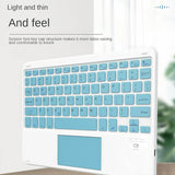 Преносима Безжична Клавиатура с Тъчпад, Slim Wireless Keyboard, Черен (4)