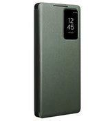 Активен Кожен Калъф за Samsung S25 Ultra, Qialino Smart View Book Case, Зелен (2)