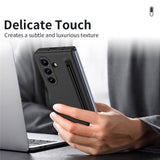 Калъф с Писалка за Samsung Z Fold 4, GKK Stylus Hard Case, Черен (7)
