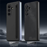 Калъф с Писалка за Samsung Z Fold 4, GKK Stylus Hard Case, Черен (4)