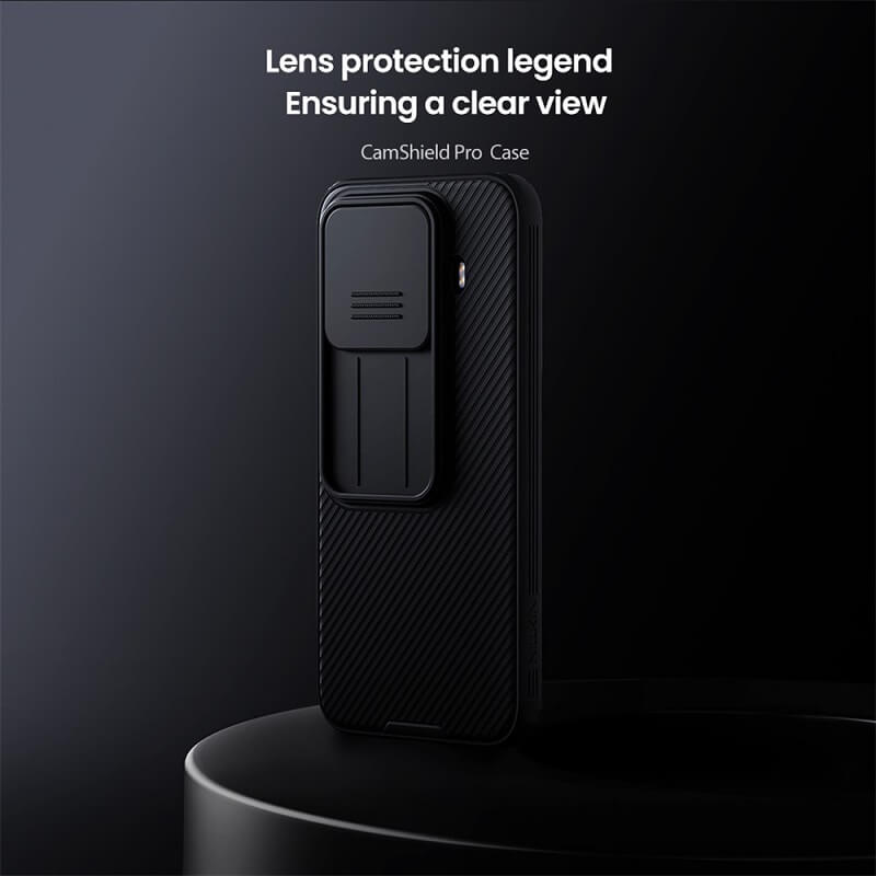 Калъф с Плъзгач за Камера за Xiaomi 15T Pro, Nillkin CamShield Pro Case, Черен (4)